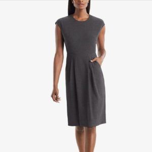 NWT MM Lafleur Masha 3.0 Dress Light Twill Charcoal 0P